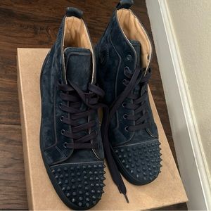 Like New Used maybe 2 times men’s suede Christian Louboutin Sneakers